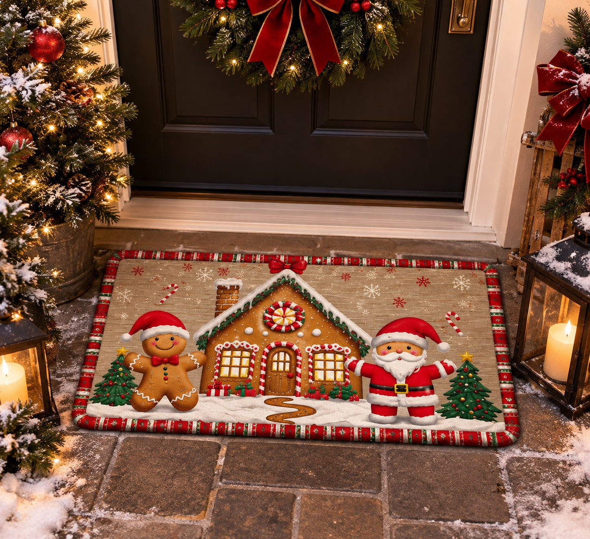 Gingerbread Kitchen & Door Mat