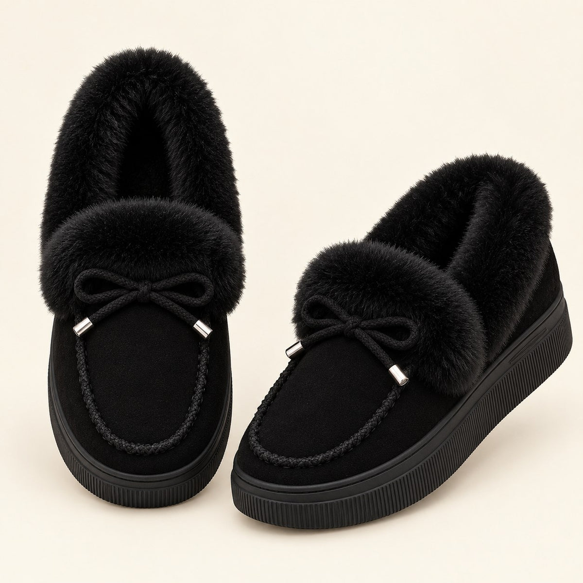 Bow Moccasin Slippers