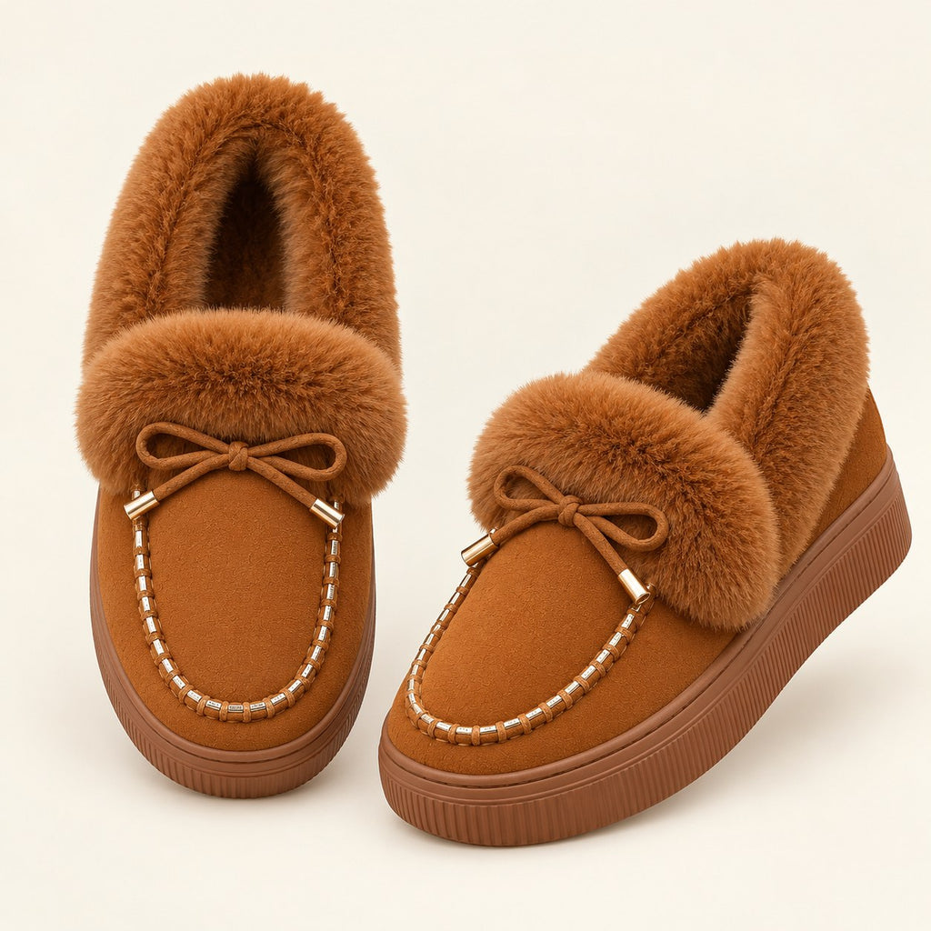 Bow Moccasin Slippers