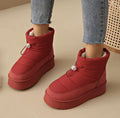 Quilted Puffer Platform Snow Boots