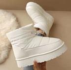 Women's Quilted Puffer Platform Snow Boots