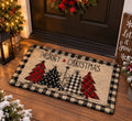 Plaid Christmas Tree Mat