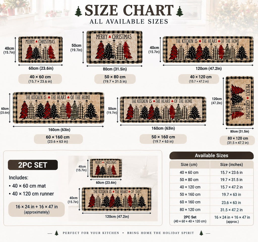 Plaid Christmas Tree Mat