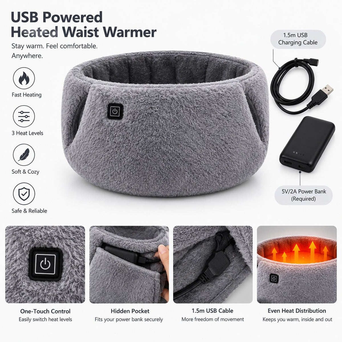 Heated Waist & Hand Warmer