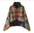 Plaid Fleece Wrap