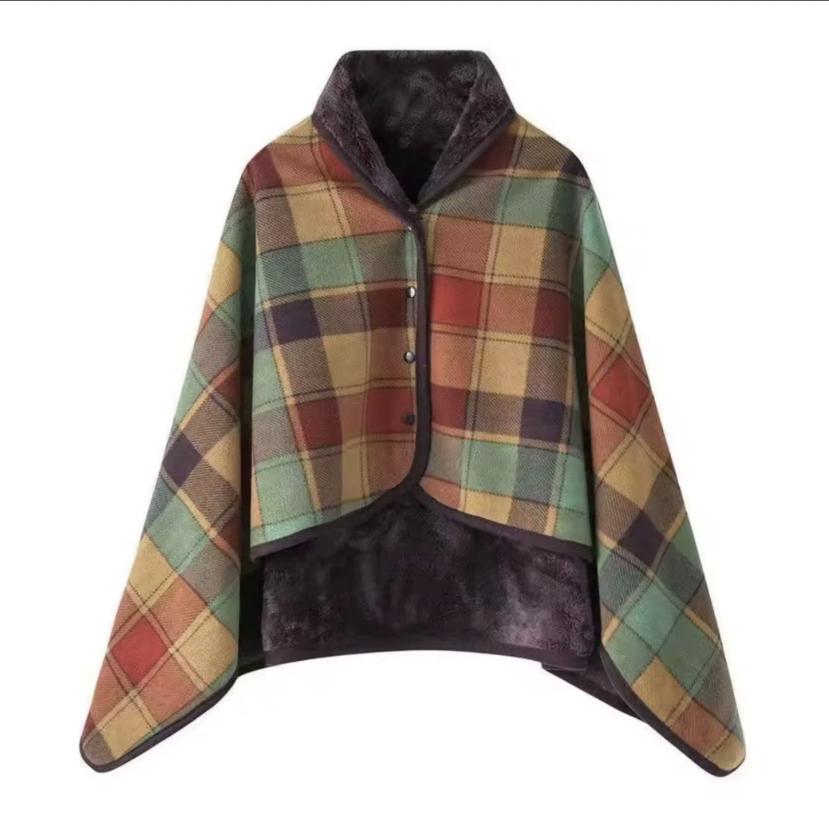 Plaid Fleece Wrap