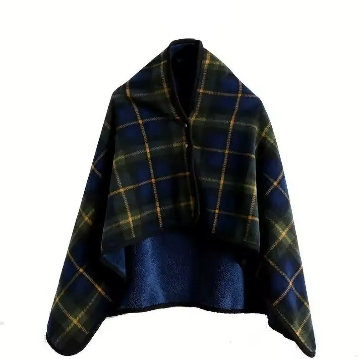 Plaid Fleece Wrap