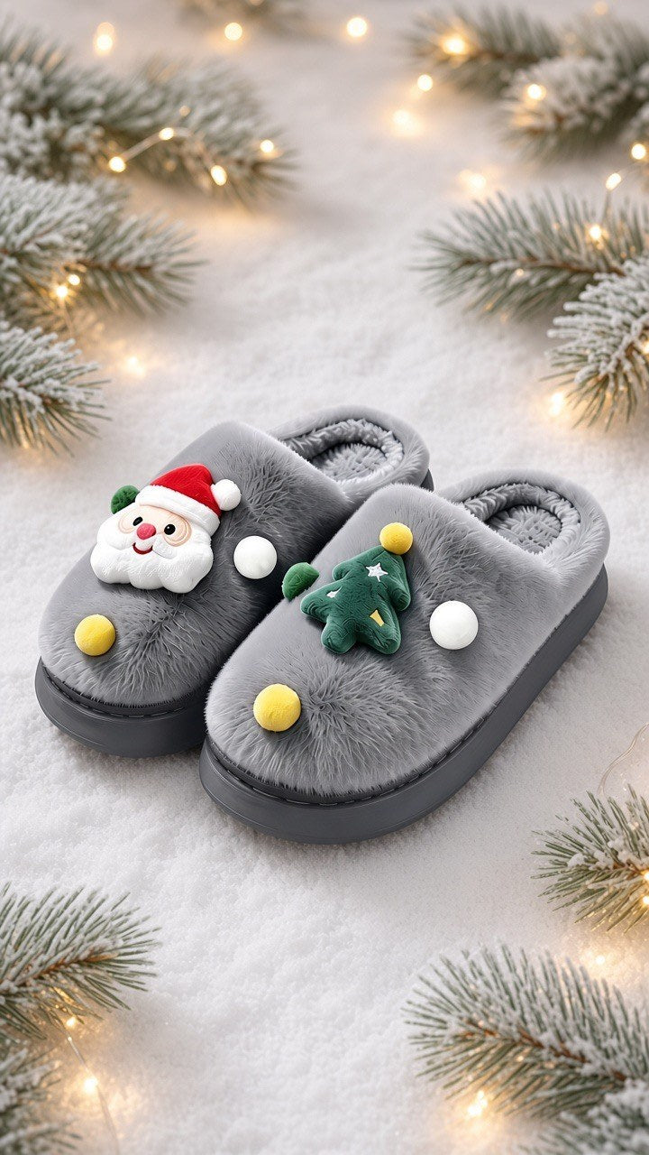 Christmas Plush Slippers