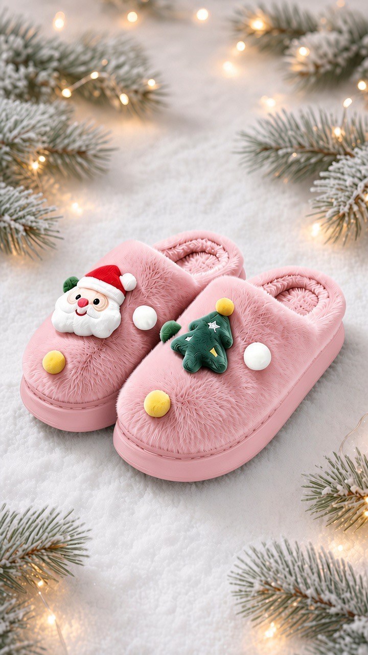 Christmas Plush Slippers